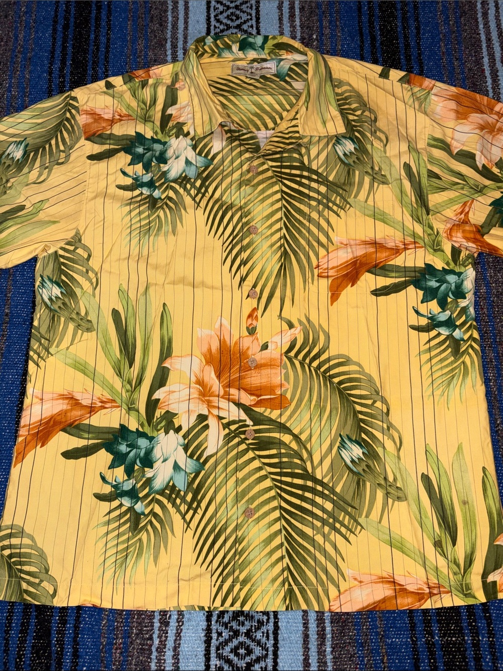 Tommy Bahama Floral Pattern Hawaiian Shirt